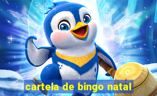 cartela de bingo natal